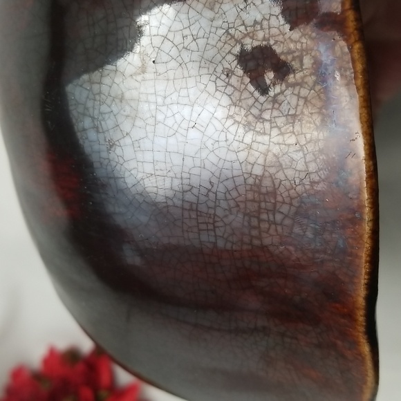 Antique Redware Large Fluted Tube Baking Pan - Picture 13 of 15